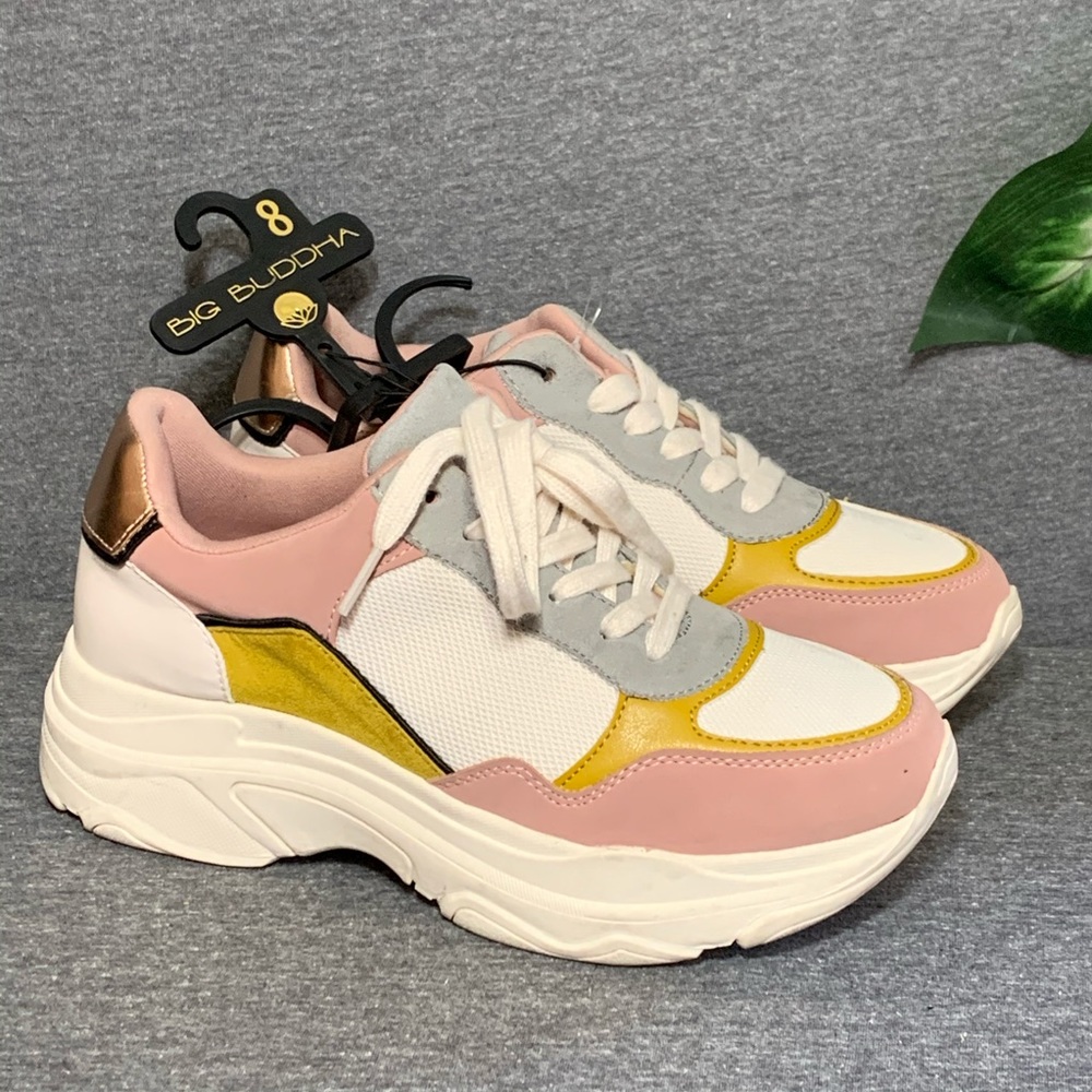 Big Buddha Pink Chunky Sneaker 8 Moon Shoes